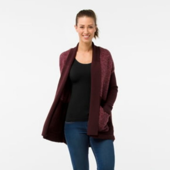 Smartwool Moon Ridge Sweater Wrap Cardigan in FIg - Picture 1 of 8